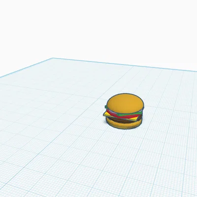 Mô hình Burger 3D dễ thương dùng trang trí bàn làm việc
