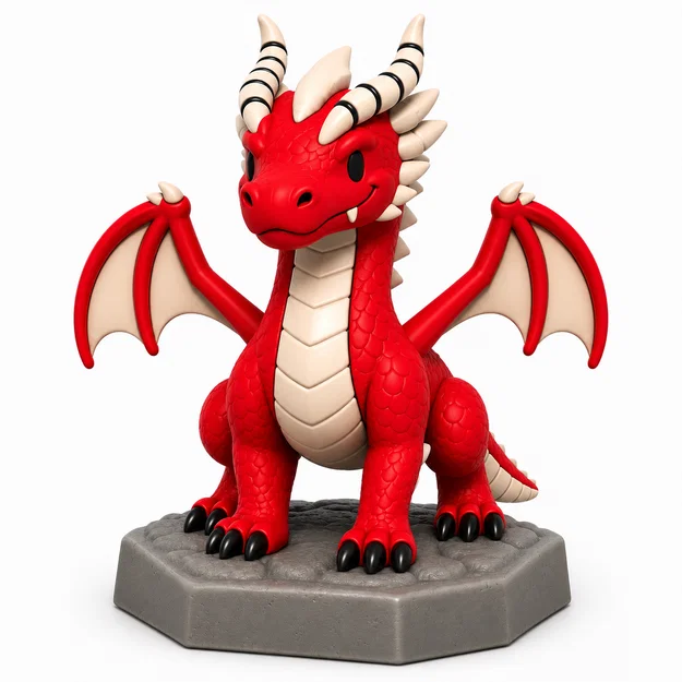 Mô hình rồng Genevieve 3D cho game boardgame Heroes of Barcadia - Image 1