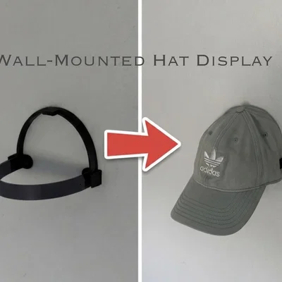 Giá Treo Mũ Gắn Tường (Wall-Mounted Hat Display)