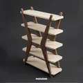 Kệ sách thu nhỏ tỉ lệ 1:12 - Đồ nội thất nhà búp bê - Thumbnail 1