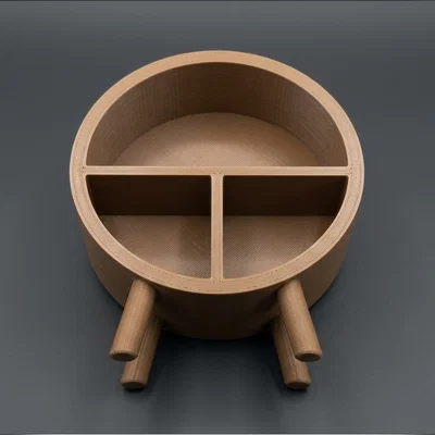 Kệ Trưng Bày Tròn Phong Cách MCM Tỷ Lệ 1/12 Cho Nhà Búp Bê