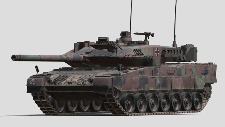 Mô hình xe tăng Leopard 2A7V in 3D kèm tháp pháo linh hoạt - Image 1