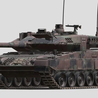 Mô hình xe tăng Leopard 2A7V in 3D kèm tháp pháo linh hoạt