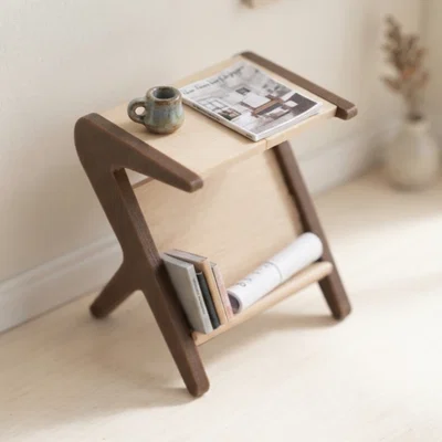 Bàn trà chữ Z phong cách hiện đại cho nhà búp bê tỉ lệ 1:12