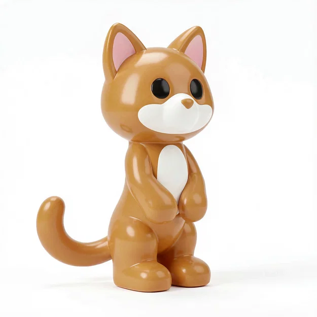 Tượng mèo chibi phong cách tối giản dễ thương - Image 2