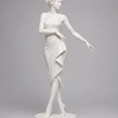 Mô hình điêu khắc người phụ nữ tĩnh lặng (Sculpture in peace) để bàn