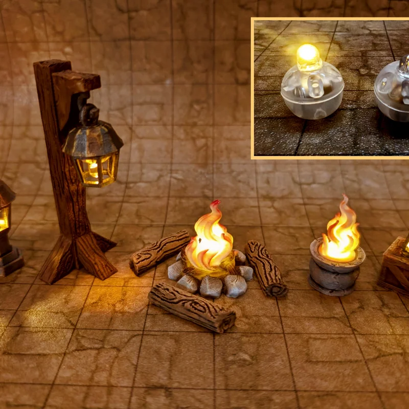 Mô hình địa hình tabletop tích hợp đèn Ball LED