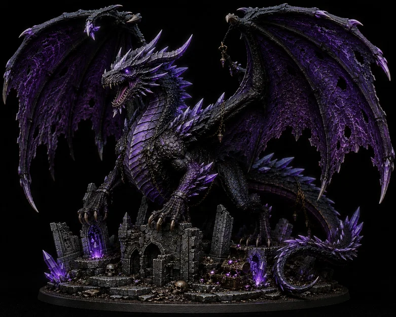 Mô hình rồng DnD Dragon Style 1 in 3D chi tiết cực đẹp - Image 1