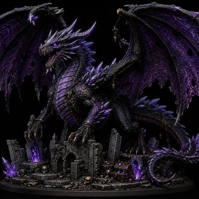 Mô hình rồng DnD Dragon Style 1 in 3D chi tiết cực đẹp