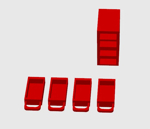 Mô hình hộp lưu trữ đa năng có ngăn kéo tiện dụng (3D print) - Image 1