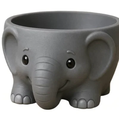 Mô hình 3D bát hình chú voi (Elephant Bowl) cực xinh xắn