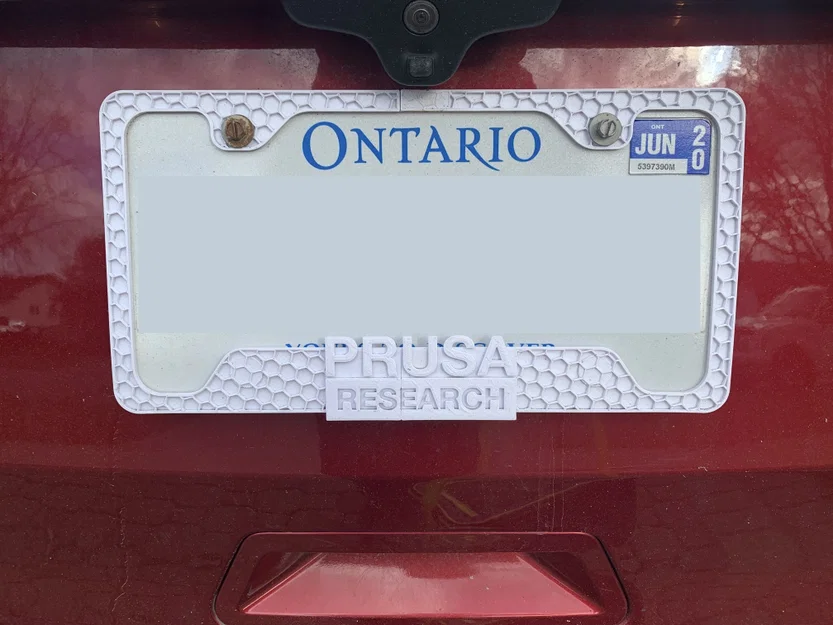 Khung Biển Số Xe Prusa (Prusa License Plate Frame) - Image 1