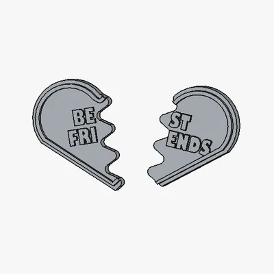Charm Trái Tim Tình Bạn Gắn Trên Dép
