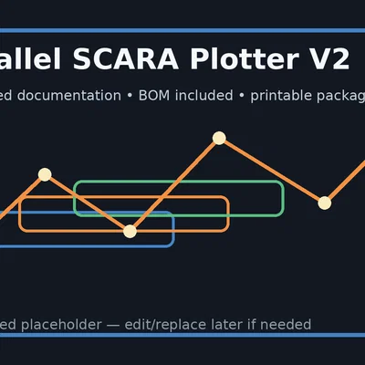 Parallel SCARA Plotter v2 - Máy vẽ để bàn in 3D