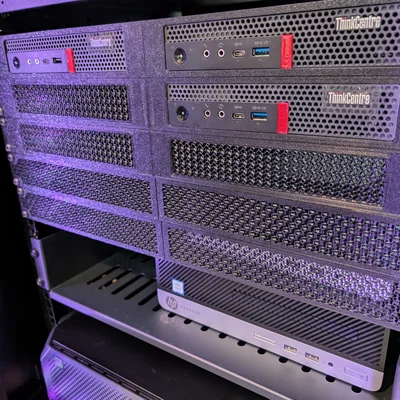 Tấm chắn tủ rack 19 inch 1U – Hai mảnh, tùy biến kiểu Infill