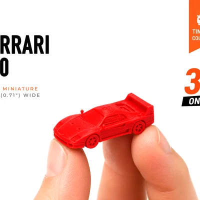 Ferrari F40 tí hon – Bộ sưu tập xe mô hình Mini