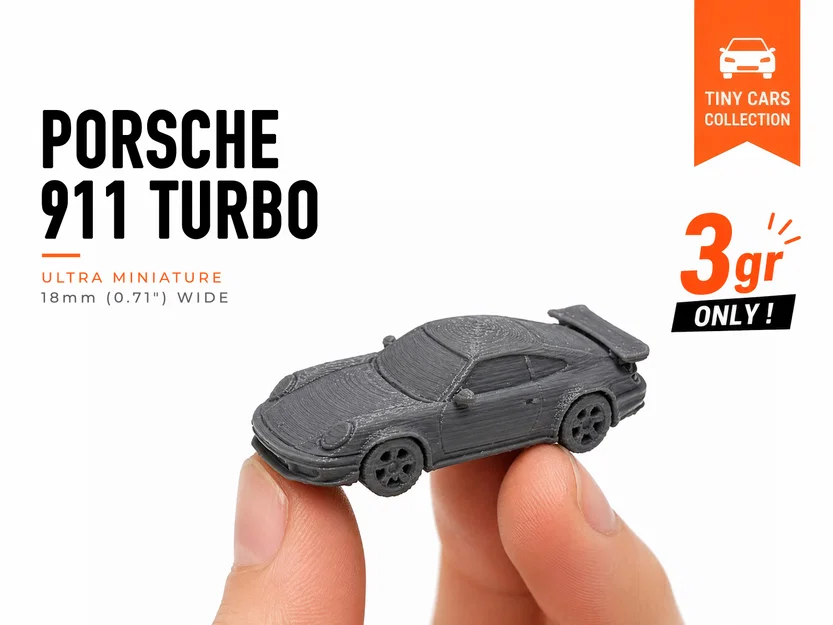 Mô hình Tiny Porsche 911 Turbo – Bộ sưu tập xe Mini - Image 1