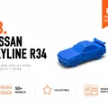 Nissan Skyline R34 tí hon - Bộ sưu tập xe mô hình mini - Thumbnail 1