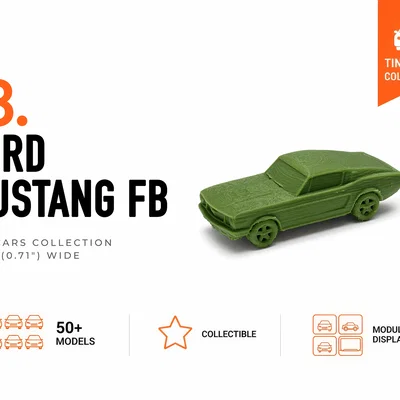 Mô hình Ford Mustang Fastback tí hon - Bộ sưu tập Mini Cars