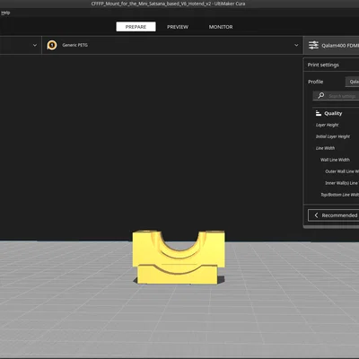 Bộ gá Mini Satsana E3D V6 cho Ender 3 V2