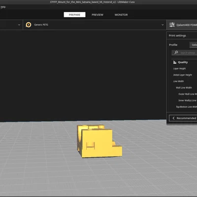 Bộ gá Mini Satsana E3D V6 cho Ender 3 V2