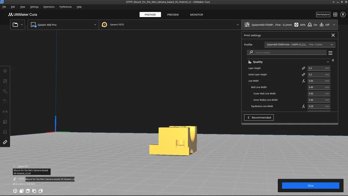 Bộ gá Mini Satsana E3D V6 cho Ender 3 V2 - Image 4