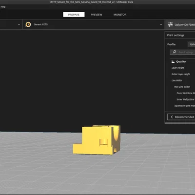 Bộ gá Mini Satsana E3D V6 cho Ender 3 V2