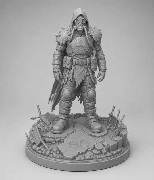 Tượng Nuclear Nomad (Kẻ Lang Thang Hậu Tận Thế) - Image 1