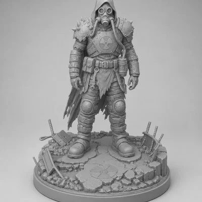 Tượng Nuclear Nomad (Kẻ Lang Thang Hậu Tận Thế)