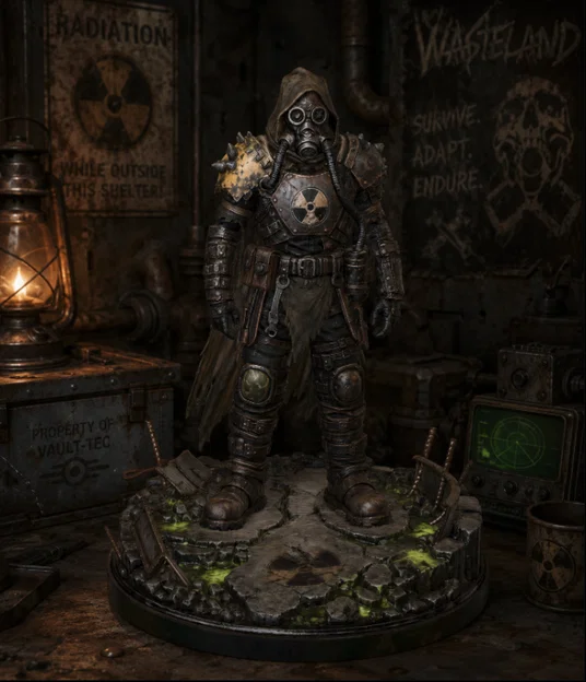 Tượng Nuclear Nomad (Kẻ Lang Thang Hậu Tận Thế) - Image 2