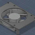 Giá đỡ quạt 140mm / 80mm cho FritzBox 7590 (AX) - Thumbnail 2