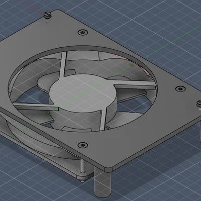 Giá đỡ quạt 140mm / 80mm cho FritzBox 7590 (AX)