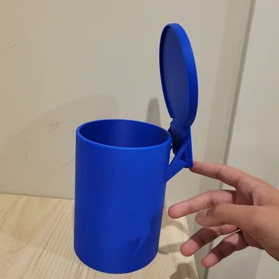 Thùng rác để bàn in 3D có nắp đậy đóng mở tiện lợi