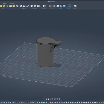 Thùng rác để bàn in 3D có nắp đậy đóng mở tiện lợi