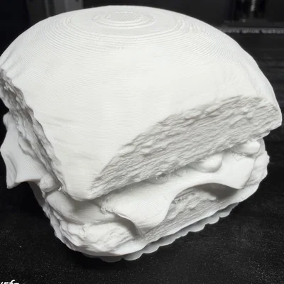 Mô hình 3D Burger Slider phong cách Krystal - White Castle cực chất
