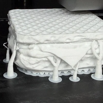 Mô hình 3D Burger Slider phong cách Krystal - White Castle cực chất