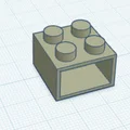 Mô hình hộc kéo mini thiết kế dạng khối gạch LEGO (3D Print Model) - Thumbnail 2