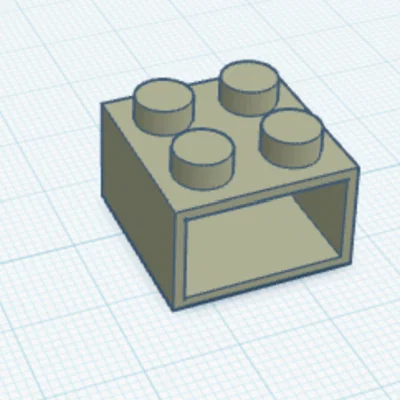 Mô hình hộc kéo mini thiết kế dạng khối gạch LEGO (3D Print Model)