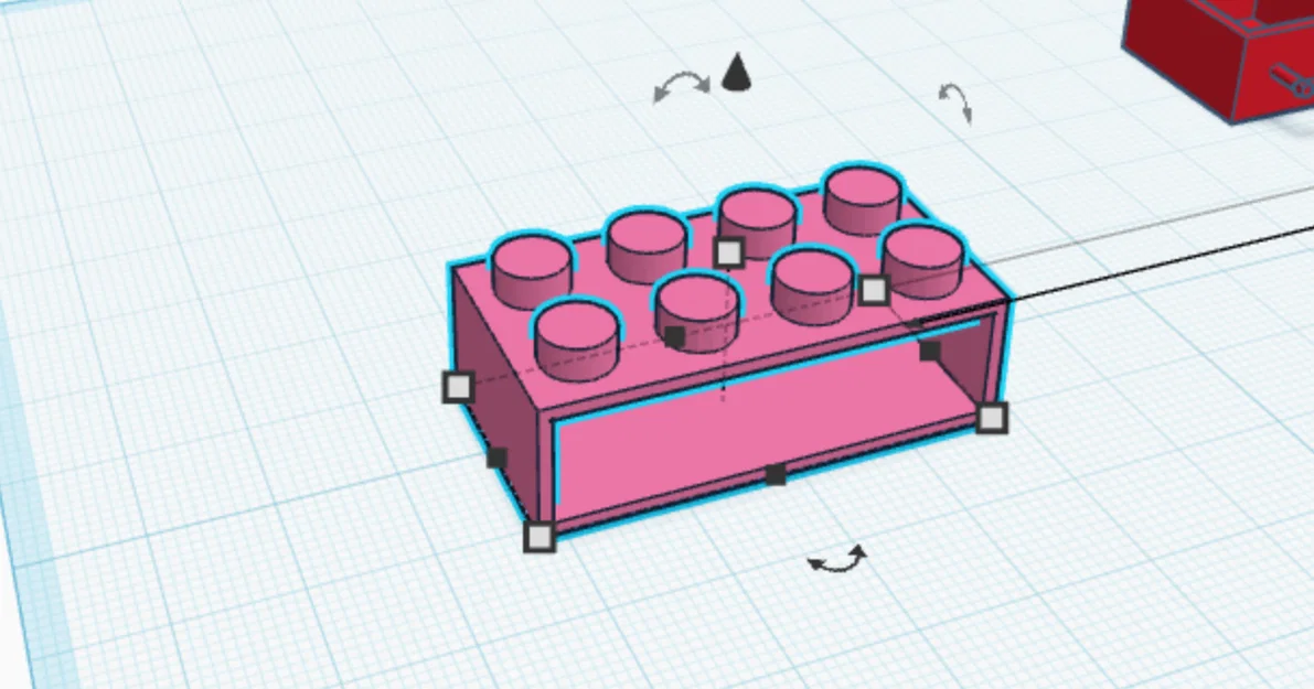 Mô hình hộc kéo mini thiết kế dạng khối gạch LEGO (3D Print Model) - Image 3