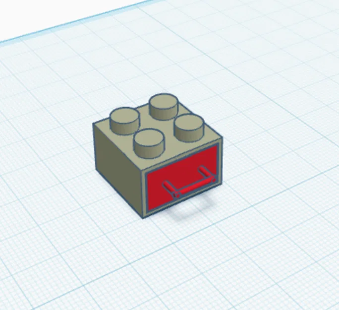 Mô hình hộc kéo mini thiết kế dạng khối gạch LEGO (3D Print Model) - Image 6