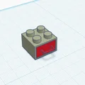 Mô hình hộc kéo mini thiết kế dạng khối gạch LEGO (3D Print Model) - Thumbnail 6