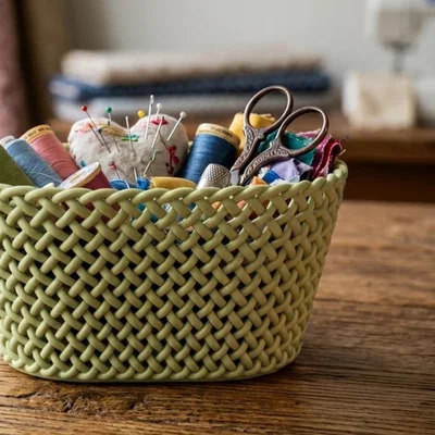 Giỏ Đựng Đồ Đan Mây Tinh Tế (Wicker Storage Basket) - File In 3D