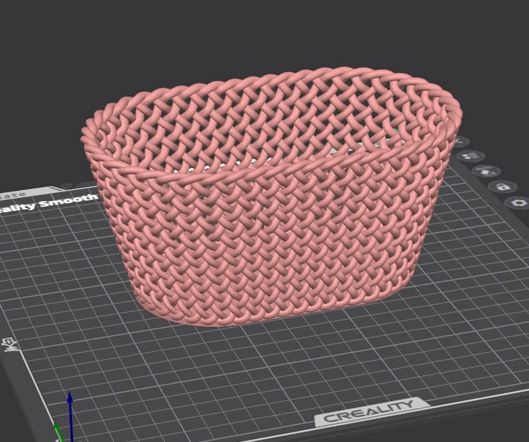 Giỏ Đựng Đồ Đan Mây Tinh Tế (Wicker Storage Basket) - File In 3D - Image 2