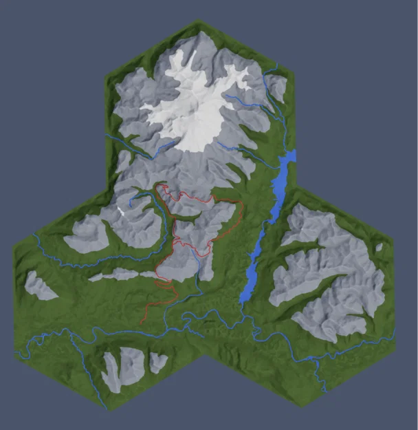 Mô hình địa hình Mount Baker Wilderness (TerrainMaker v1.17) - Image 3