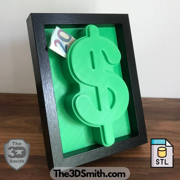 Khung Ảnh Heo Đất Hình Dấu Đô La (Dollar Sign PiggyFrame) - Image 1