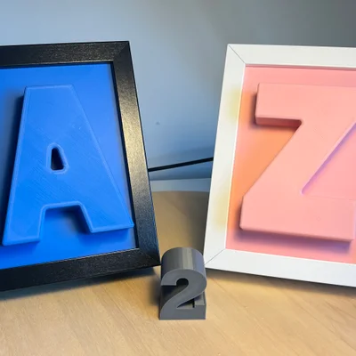 Khung Ảnh Ống Heo Chữ Cái A-Z (PiggyFrame)