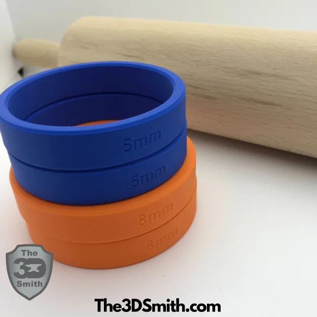 Bộ vòng đệm căn độ dày cho cây cán bột (IKEA Rolling Pin Spacer) - Image 5