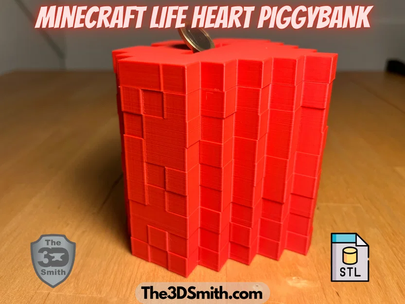 Ống heo hình trái tim hồi máu Minecraft - Image 2