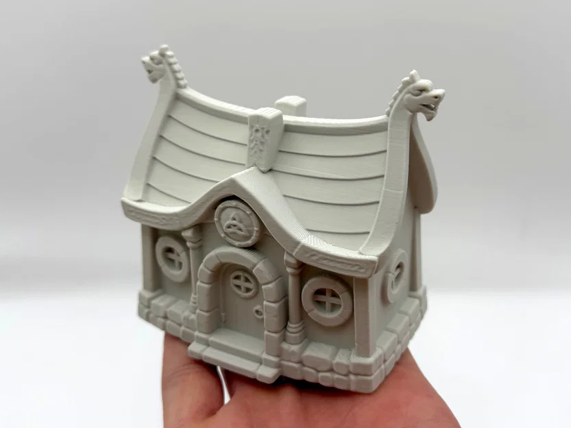 Mô hình Nhà Dài Tiên Viking (Viking Fairy Longhouse) để trang trí - Image 1