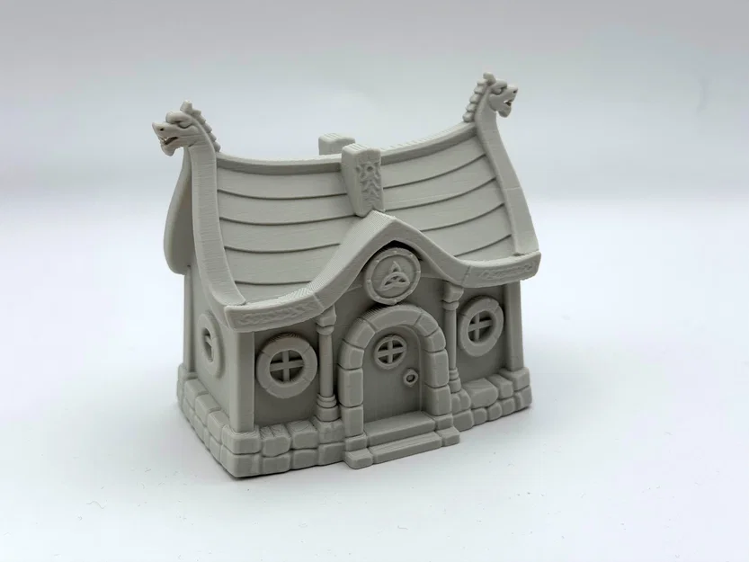 Mô hình Nhà Dài Tiên Viking (Viking Fairy Longhouse) để trang trí - Image 2
